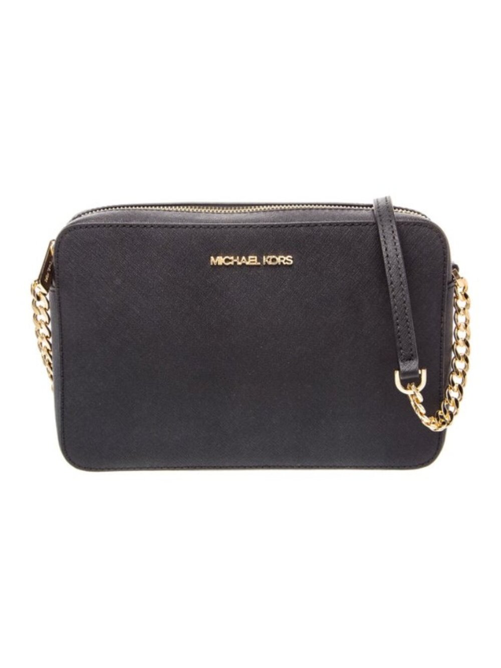 Michael Kors Black Saffiano Leather Crossbody Bag
